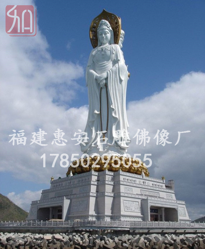 石雕觀音佛像,佛教佛像雕塑