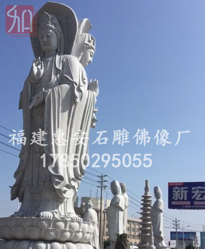 三面石雕觀音像,石雕觀音廠家